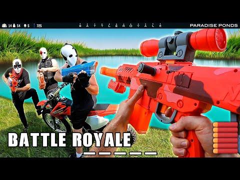 They hunt me in the NERF WAR | SPYRA BLASTER BATTLE ROYALE! - Part 3