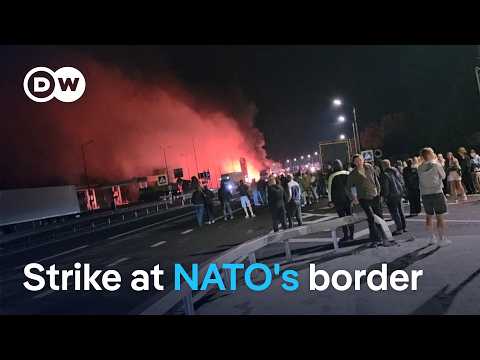 Russian drone strikes train near Poland as war edges closer to ...