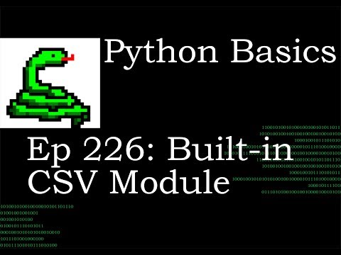 Python Basics CSV Module