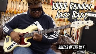 Video thumbnail for 1966 Fender Jazz Bass Olympic White | Guitar of the Day by Normans Rare Guitars