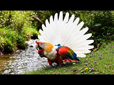 Amazon Rainforest Birds in 4K 🌎🐦 | Most Beautiful & Rare Bird Species