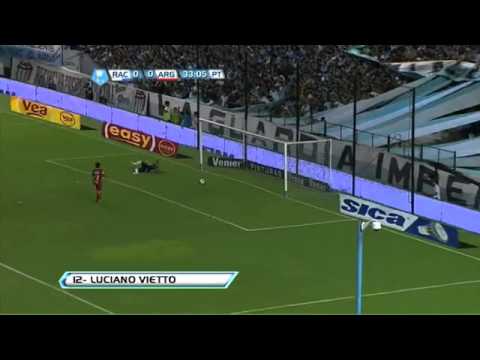 Gol de Vietto  Racing 1   Argentinos 0  Fecha 2  Torneo Final 2013  Fútbol Para Todos