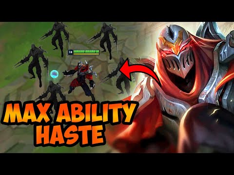 Preseason Zed Allows you to BUILD MAX ABILITY HASTE using this SET OF RUNES !! ( ZED PATCH 12.22 ! )