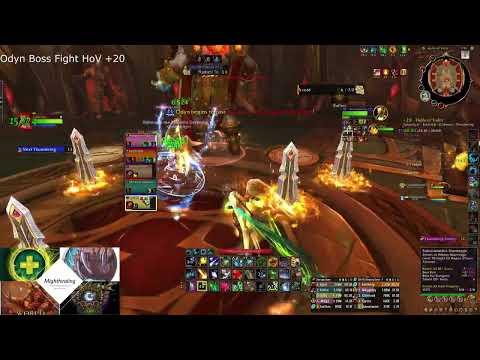 Odyn Boss Fight Hov +20. Resto Druid. Mythic 20 plus key.