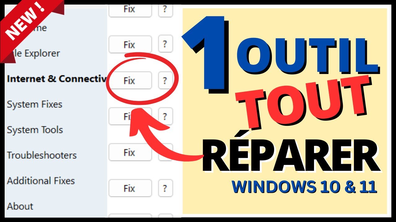 L'Outil Qui Répare Tout sur Windows 10 et 11 !