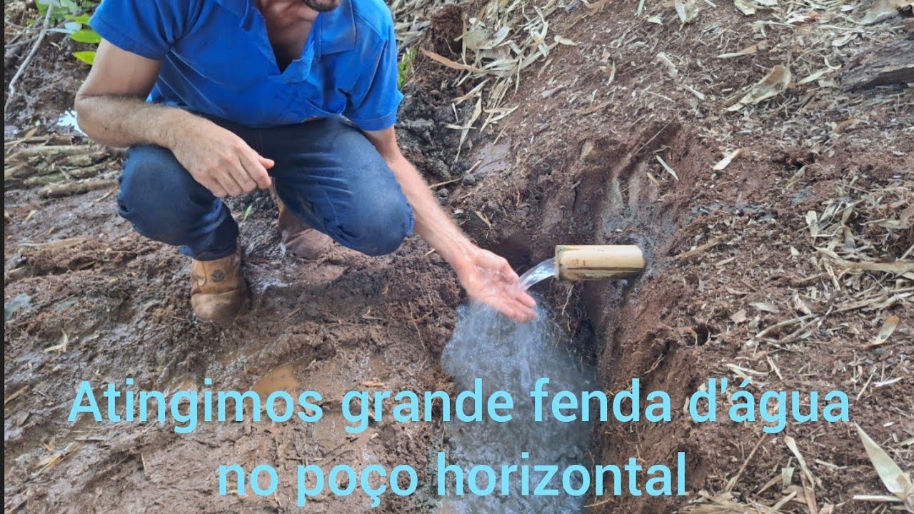 atingimos o aquífero na perfuração 😱