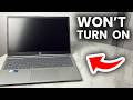 Laptop Won T Turn On Fix