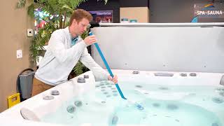 Quick Hot Tub Tip - How to use a Spa Vac to remove debris from your sp