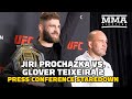 Jiri Prochazka, Glover Teixeira Press Conference Staredown | UFC 282 | MMA Fighting