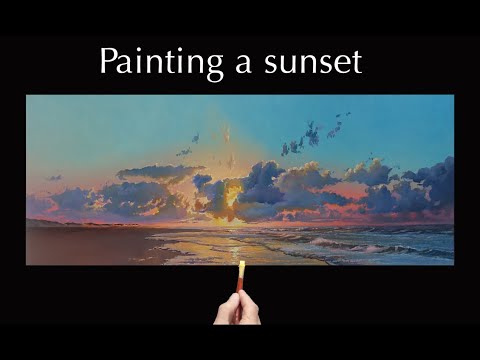 Painting a sunset