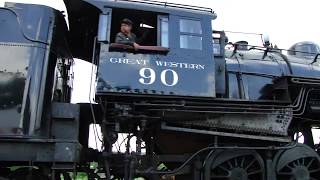 preview picture of video 'Strasburg Steam Engine #90 with Presidents Car'