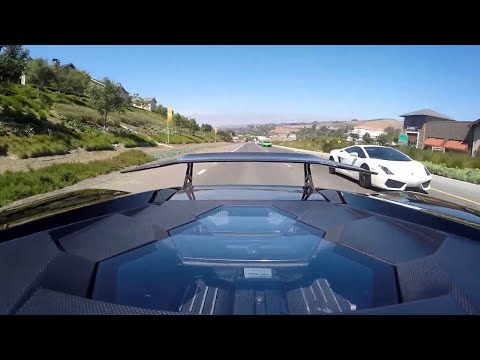 Murcielago Straight Pipe Gopro RAW SOUND V12 LOUD