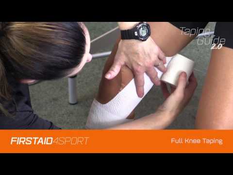 Full Knee Taping Technique Part 2