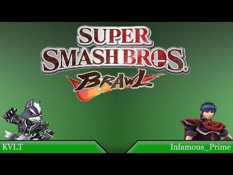 KVLT (Wolf) vs. Infamous_Prime (Marth) SSBB Friendlies