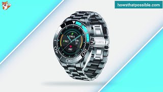 Men's Smart Watch with Stainless Steel Band