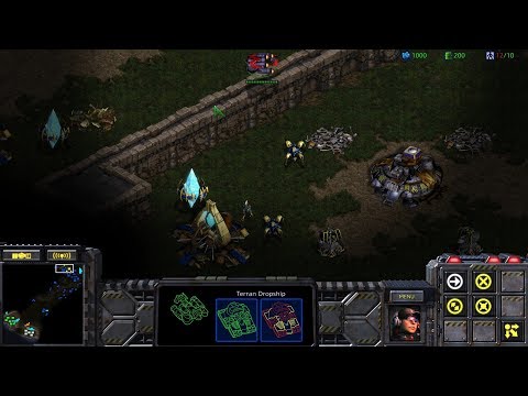 StarCraft: Remastered Co-op Campaign BW Terran Mission 6 - Emperor's Flight