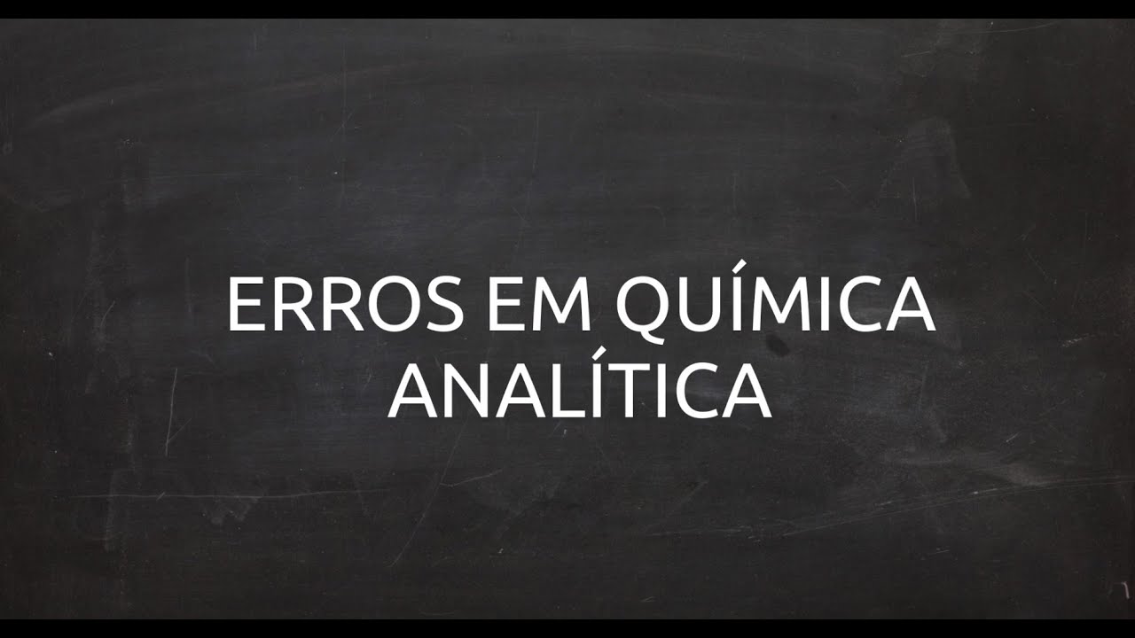 Erro em análise química