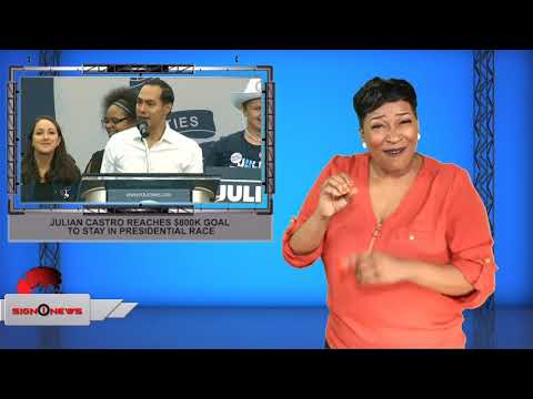 Julian Castro reaches $800K goal to stay in presidential race (ASL - 11.3.19)
