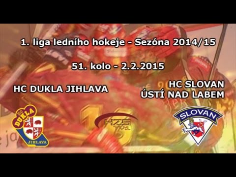 51. kolo (2.2.2015) Dukla Jihlava - HC Slovan Ústí nad Labem