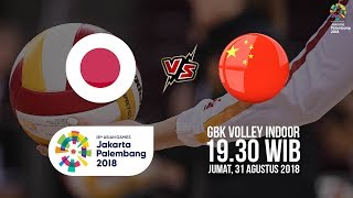 Live Streaming Laga Semifinal Voli Putri Asian Games 2018, Jepang Vs Cina Pukul 19.30 WIB