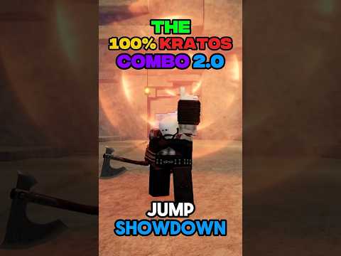 100% Kratos Combo 2.0 (Jump Showdown) #roblox #gaming