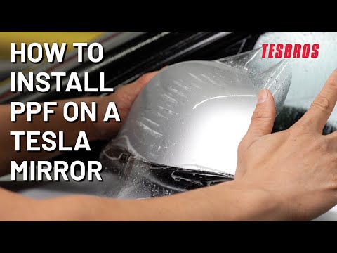 How to Install PPF on a Tesla Model 3 Mirror