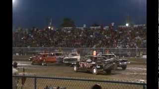 preview picture of video '2012 Monroe County Demolition Derby Stock Heat'