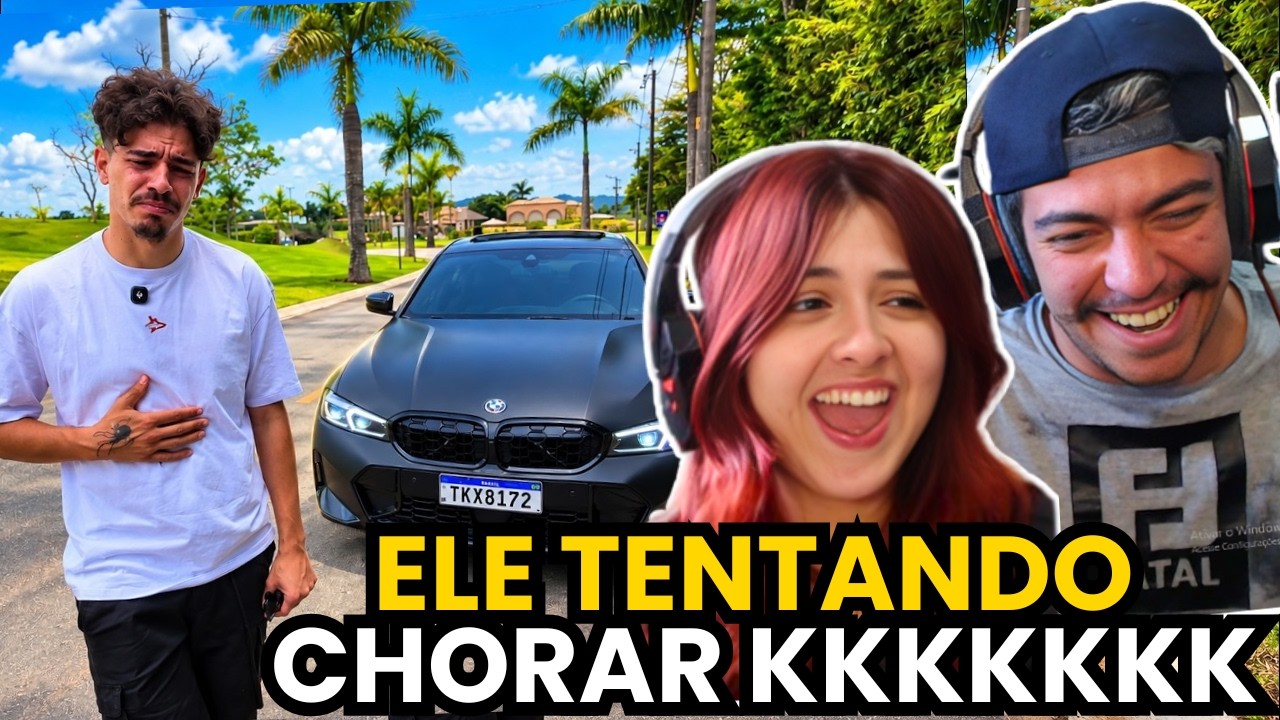 BISTECONE SE EMOCIONOU MOSTRANDO SUA NOVA BMW 320! OBRIGADO CHAT ❤️ | react