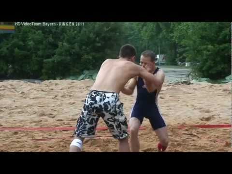 Beachwrestling Freising 2011 (Männer) - Kampf 02