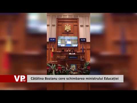 Cătălina Bozianu cere schimbarea ministrului Educației