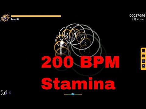 200 BPM Stamina Moment on 7⭐ UTA - Osu!