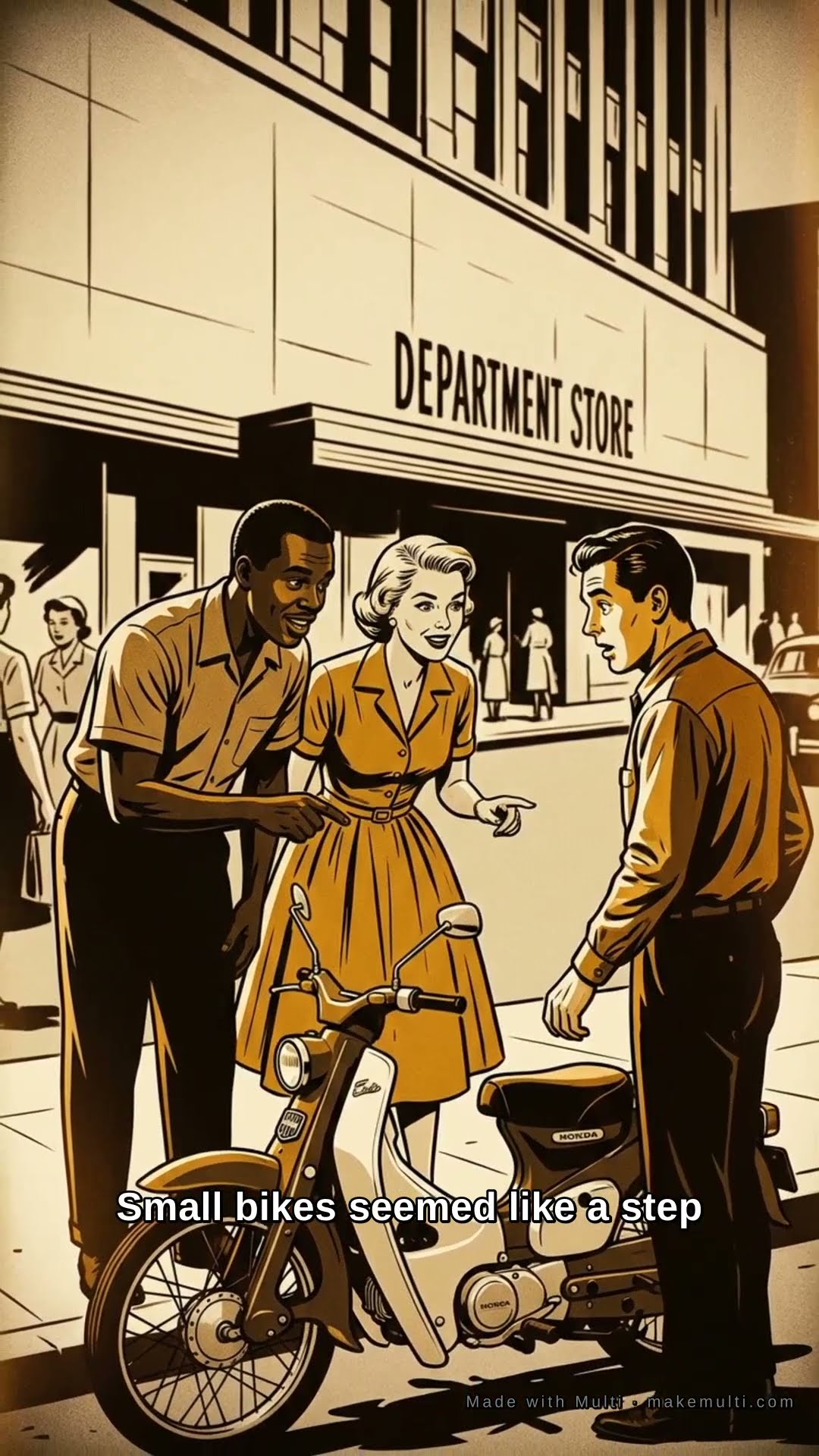 Honda conquered America by accident. Short made by Multi