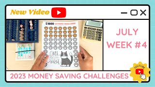 Budgeting Money Savings Challenges - July Week #4 - TracEy Monster Savings on Etsy