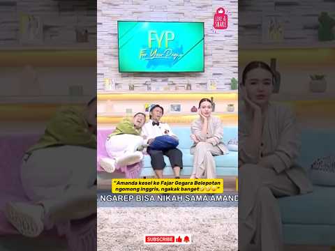 NGAKAK BANGET! 🤣 Amanda Kesel Sama Fajar gara2 Ngomon Inggris Belibet😝 #amandamanopo #fajarsadboy