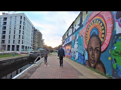 London Walk - Exploring Unseen Parts of East London - Canals in Hackney Wick to Victoria Park