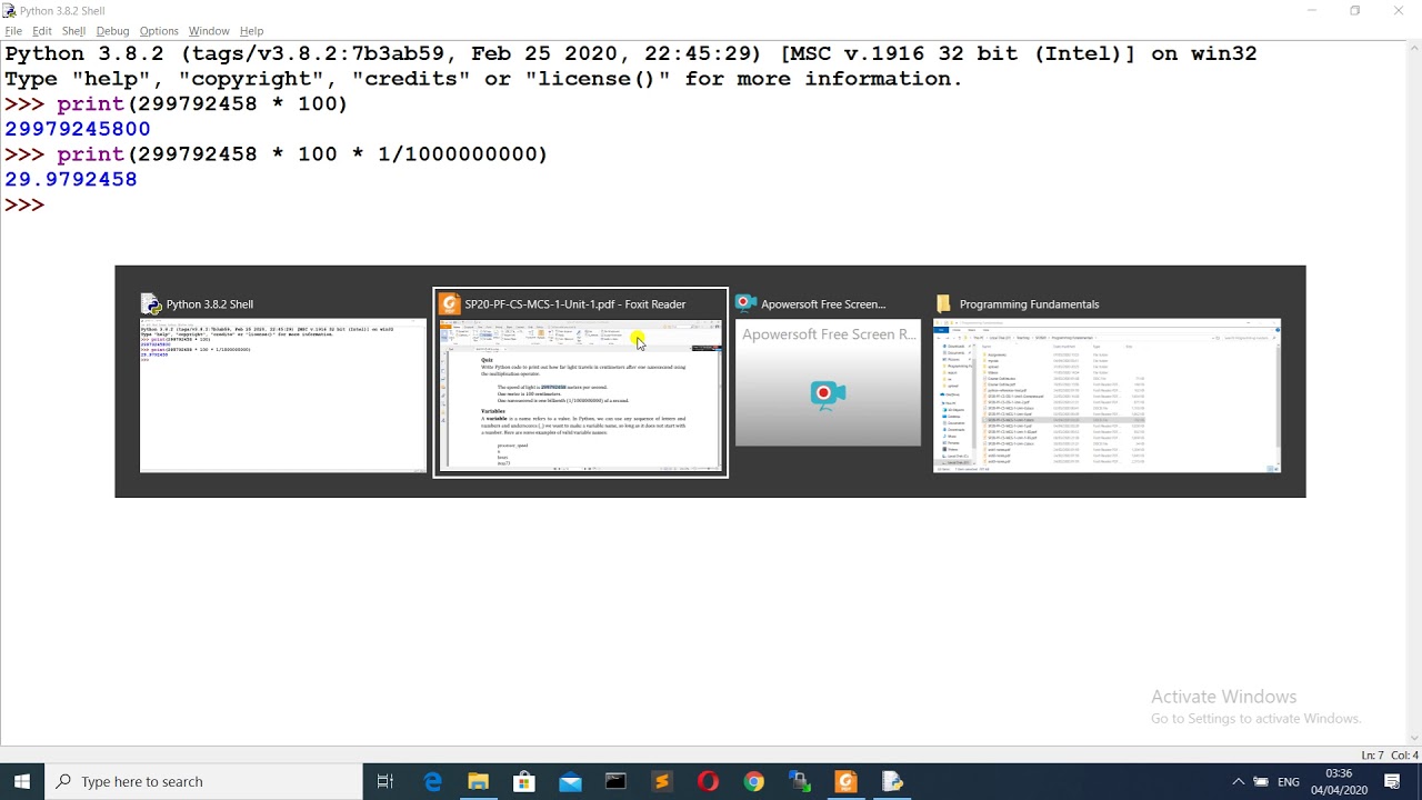 Unit1-03 - Programming Fundamentals [variables]