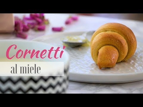 CORNETTI INTEGRALI AL MIELE SENZA BURRO- Ricetta con lievito madre