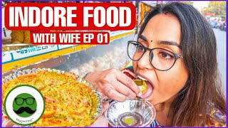 Indore Street Food with Wife EP 01 | Meghdoot Chaupati | Veggie Paaji