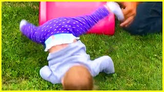 Funniest Babies Playing Slide Moment  || Funny Baby Video