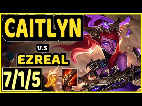 IMAQTPIE (CAITLYN) vs EZREAL - 7/1/5 KDA BOTTOM ADC GAMEPLAY - NA Ranked GRANDMASTER