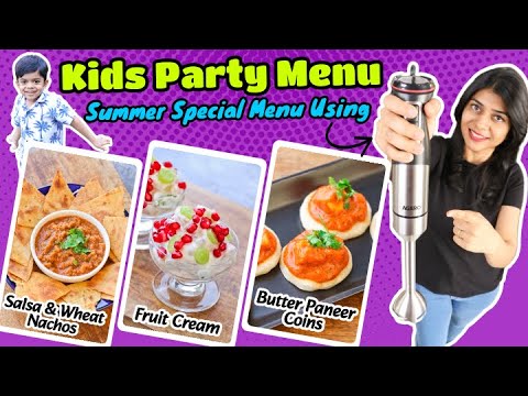 Summer Party Recipes for Kids |बच्चों के लिए 3 Tasty Recipes | AGARO Grand Hand Blender with Chopper