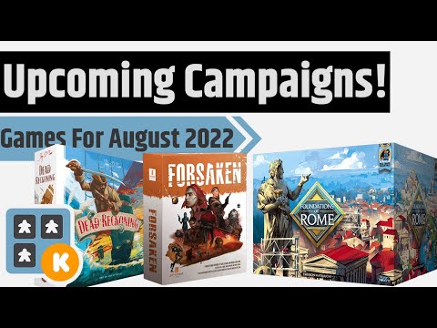 Upcoming Kickstarter & Gamefound Board Games for August 2022