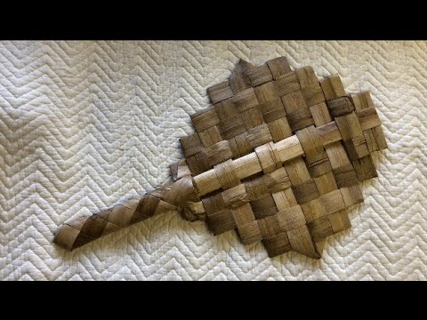 Tecelagem de Leque Lauhala Havaiano - Peahi