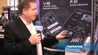 Video thumbnail for V-8 Video Mixer & P-10 Visual Sampler from Edirol by Markertek – America's Broadcast Supply House