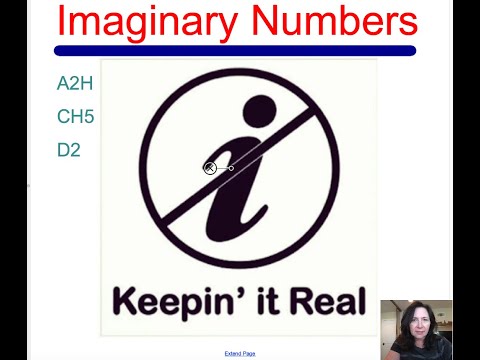 A2H CH5/10 DAY 2 - IMAGINARY NUMBERS