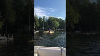 preview picture of video 'Double-decker waterskiing at Davidson Lake - Calvin Milbury'