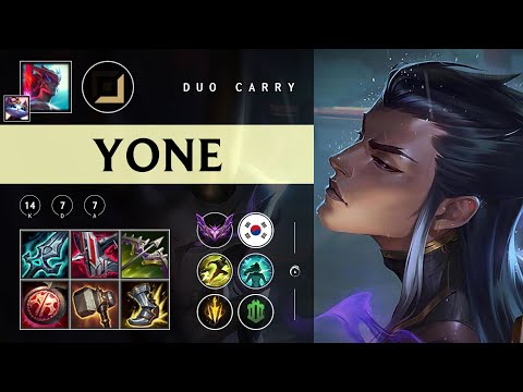Yone ADC vs Ezreal - KR Master Patch 25.24