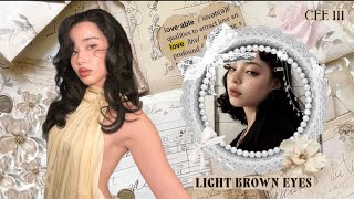 natural light brown eyes