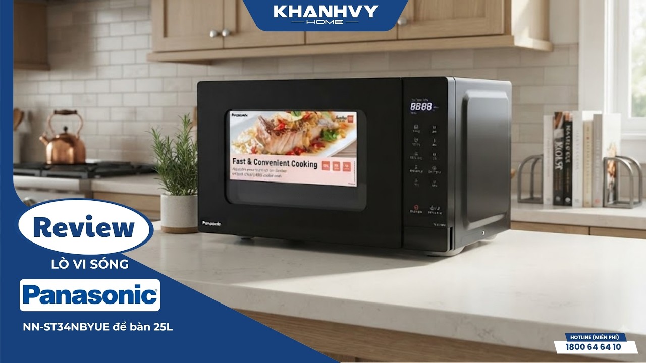 Lò vi sóng Panasonic NN-ST34NBYUE để bàn 25L