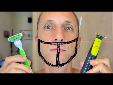 Razor Blades VS OneBlade Electric Shaver Shaving Comparison 4k